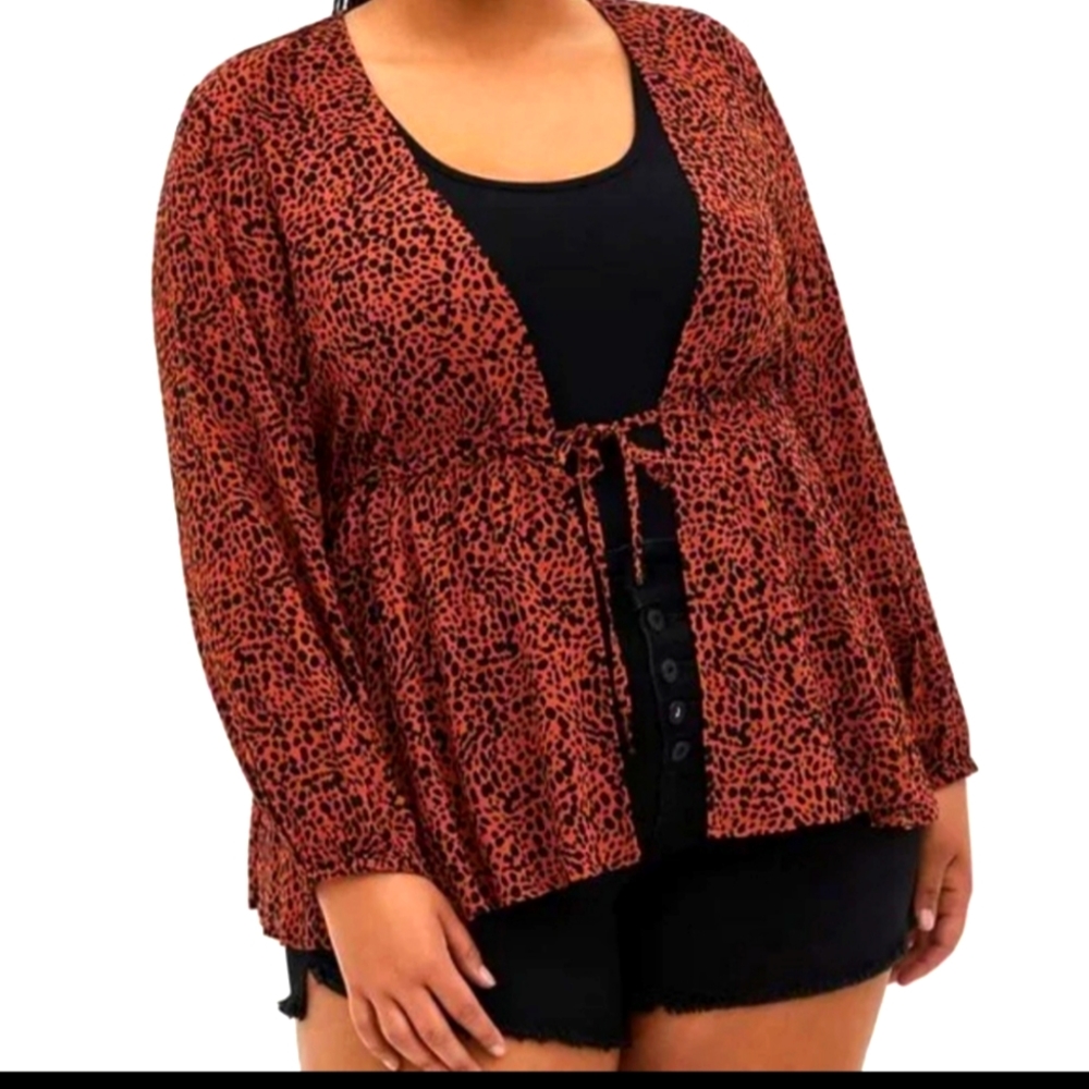 Torrid cheetah cover top